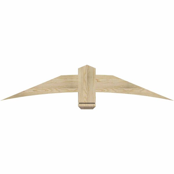 Ekena Millwork Bellingham Rough Sawn Timber Gable Bracket, Douglas Fir, 60"W x 12"H x 2"D x 6"F, 5/12 Pitch GBW060X12X0206BEL00RDF - main